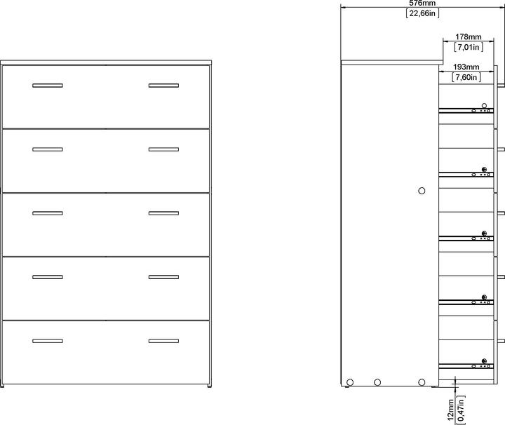 Image du produit Tvilum Espace (74.10 x 35.95 x 114.70 cm)