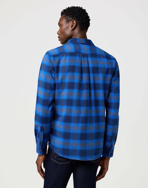Actual product image Wrangler Langarmhemd 1 Pkt Indigo Shirt (S)