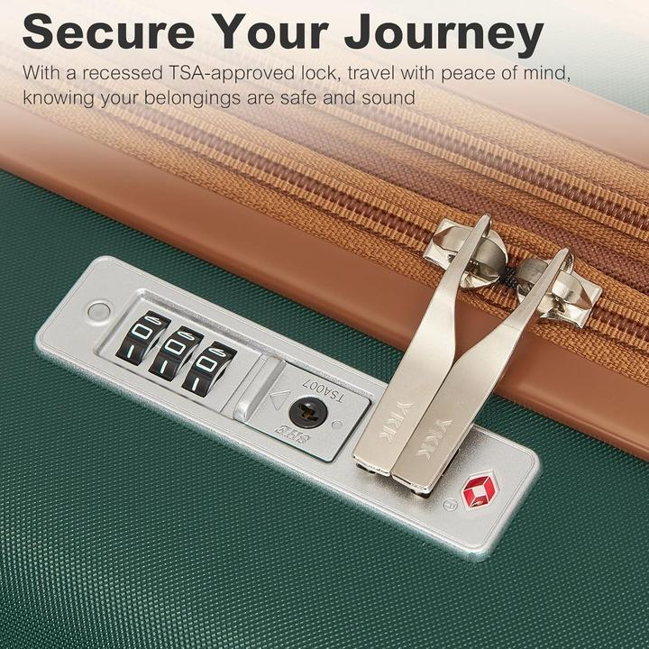 Image du produit Kono 3-teiliges Kofferset mit TSA-Schloss