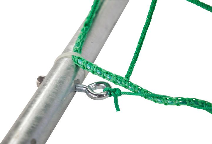 Actual product image Sport-Thieme Indoor handball goal 3x2 m, standing in ground sockets with folding net hoops