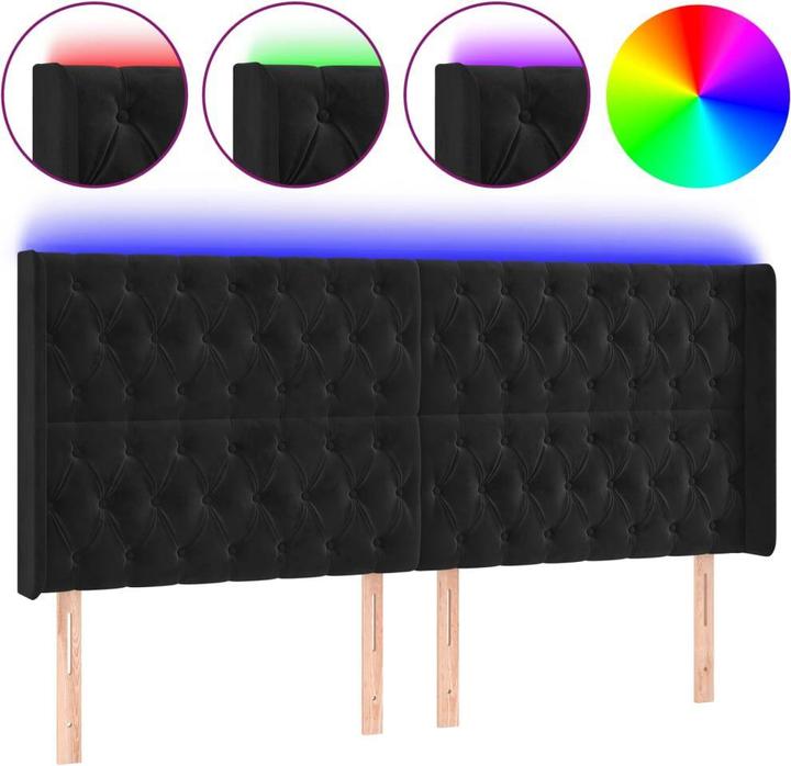 Immagine prodotto vidaXL LED Kopfteil (203 x 16 x 128 cm)
