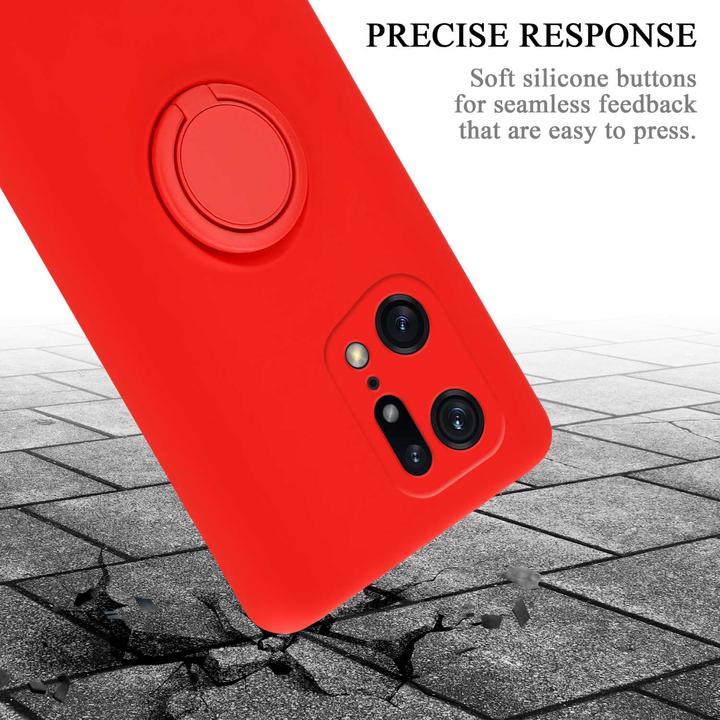 Image du produit Cadorabo TPU Liquid Ring Silicone Case Case pour Oppo FIND X5 PRO (Oppo Find X5 Pro)