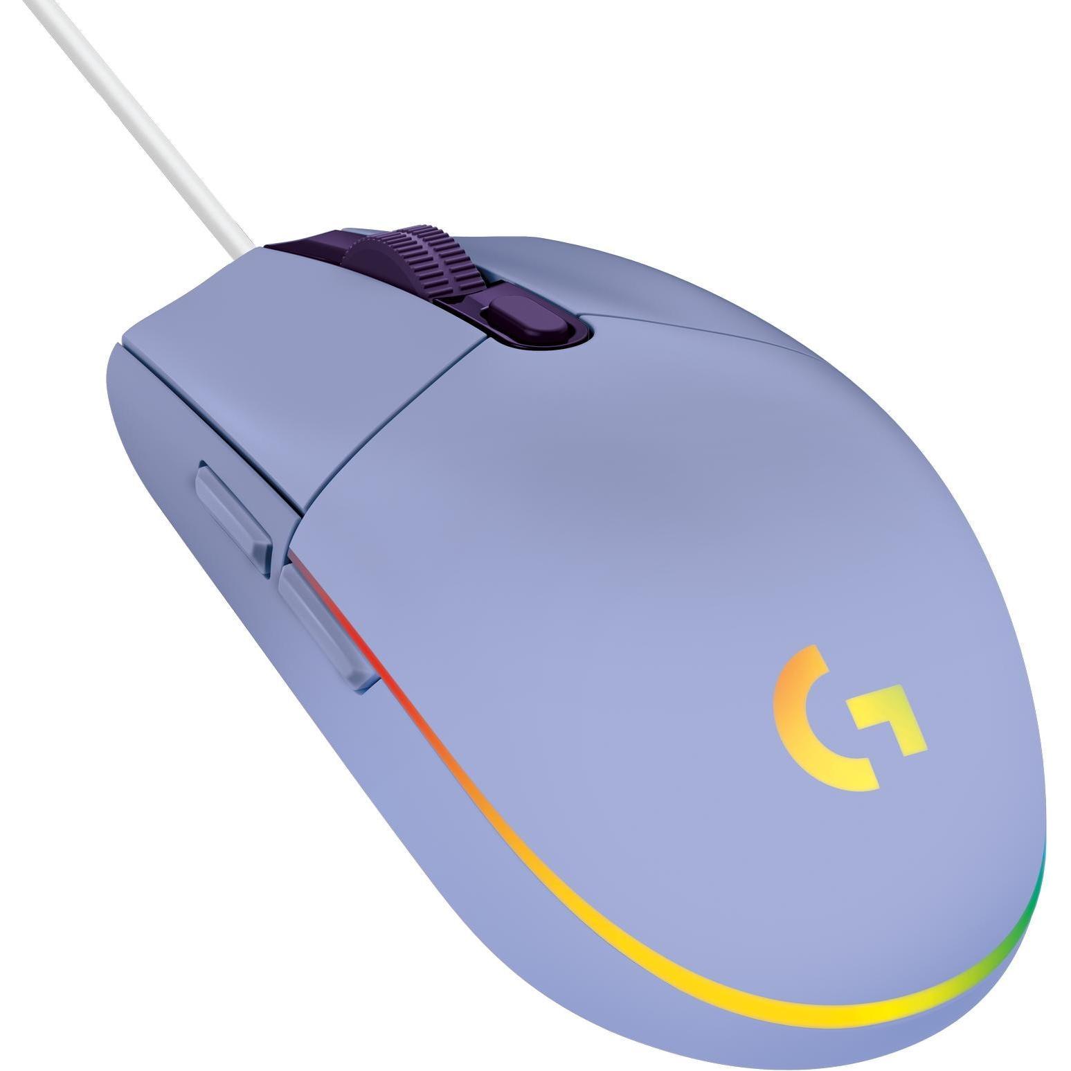 Thumbnail - Logitech G G203 Lightsync (Kabelgebunden), Maus, Violett