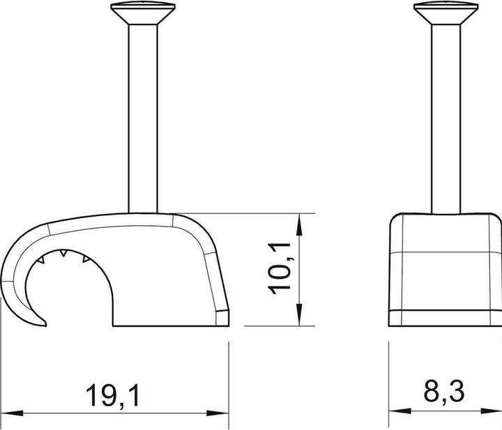 Produktbild OBO Bettermann Haft-Clip