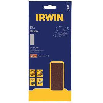 Irwin, Abrasivi, Fogli abrasivi su supporto cartaceo 115 x 140 mm senza fori, P100 /10 PC. (P100)