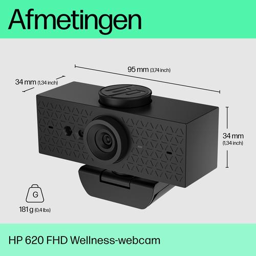 Actual product image HP 620 FHD Webcam (P) (4 Mpx)