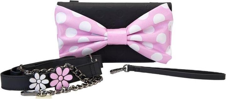 Actual product image Loungefly Disney by Crossbody Minnie Floral Rock the Dots