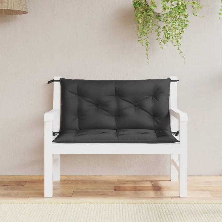 Actual product image VidaXL Garden bench cushions 2 pcs. O x ford fabric (100 x 50 x 7 cm)