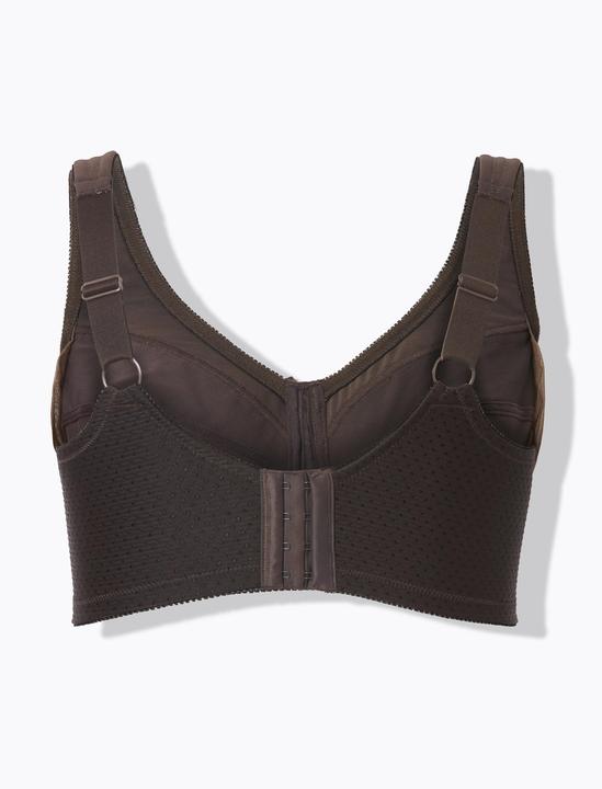 Actual product image Ulla Popken Jacquard Dot Wirefree Kelly Fit Support Bra (Single pack, 105 E)