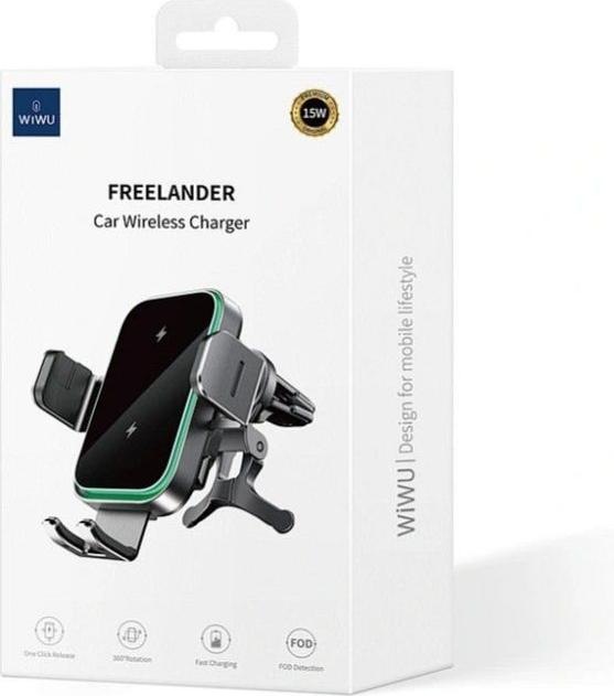 Produktbild Wiwu Auto holder - Universal Air Vent Car Phone Mount-Holder CH313 with Wireless Charging 15W
