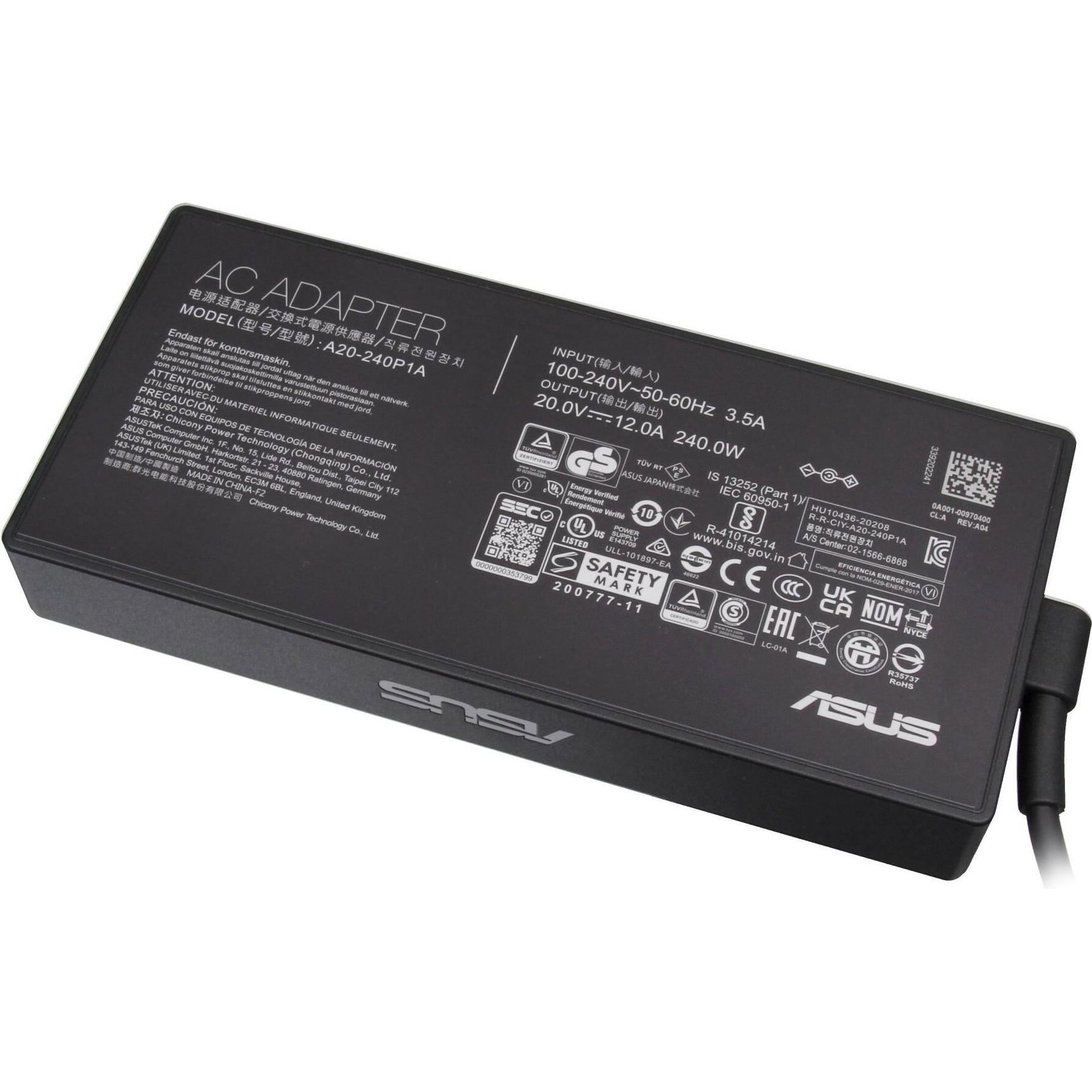 ASUS 0A001-00972200 (240 W), Notebook Netzteil, Schwarz