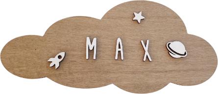 Vintiun Türschild Wolke natur