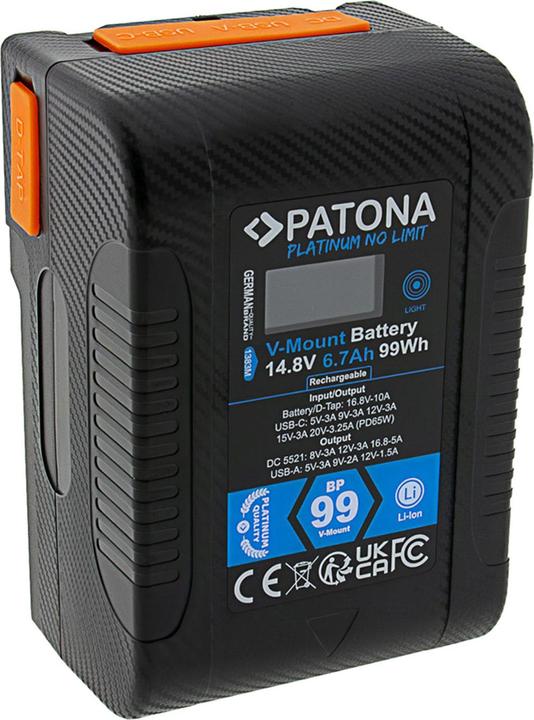 Actual product image Patona Platinum V-Mount BP-99W (Camera battery)