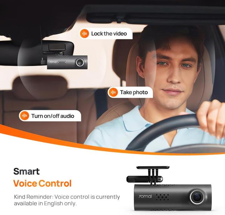 Produktbild 70mai Dash Cam 3 (WLAN, Bluetooth, Akku, Full HD)
