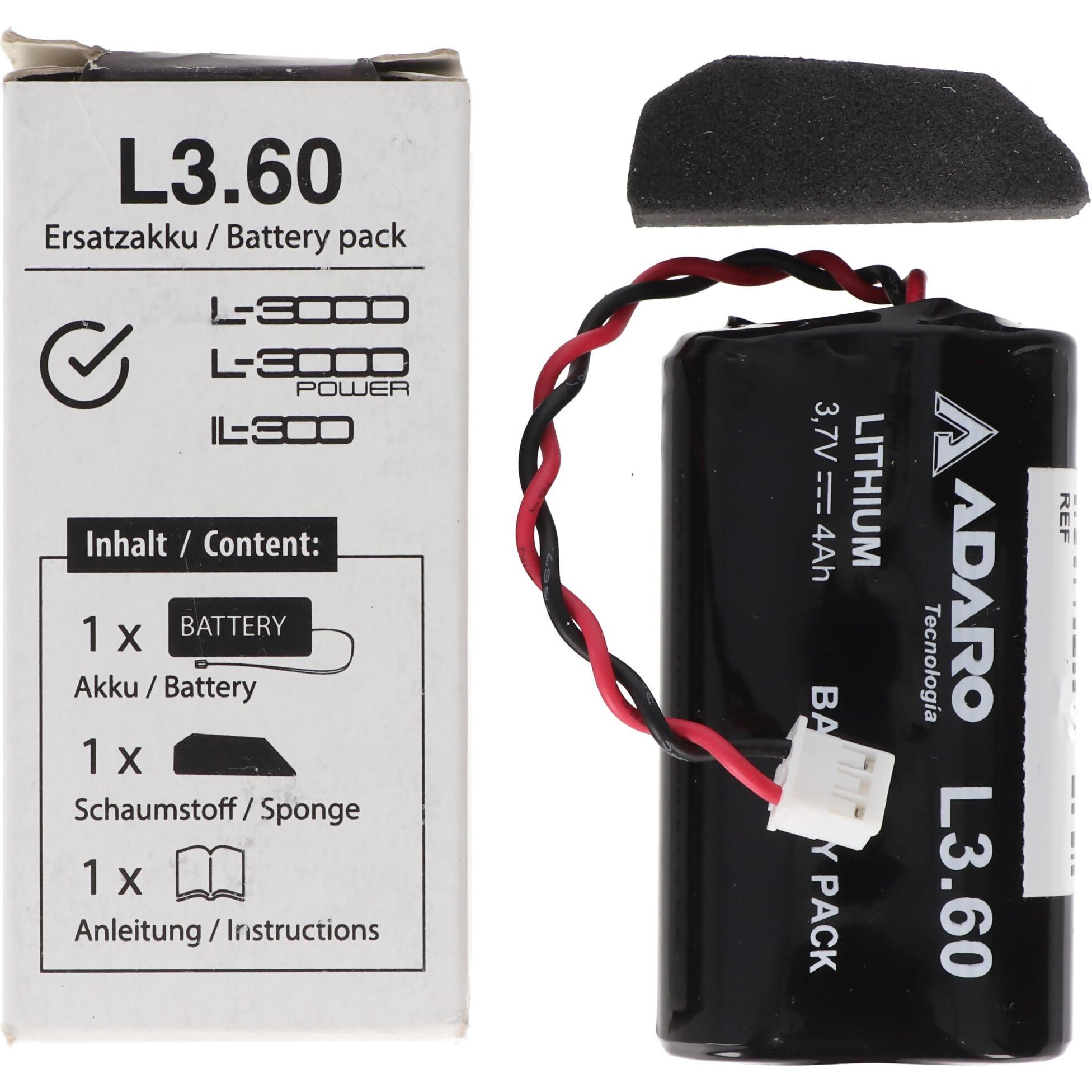Thumbnail - AccuCell, Taschenlampe Zubehör, Akku Adalit passend für L-50, IL-300, L-3000, L-3000 Power