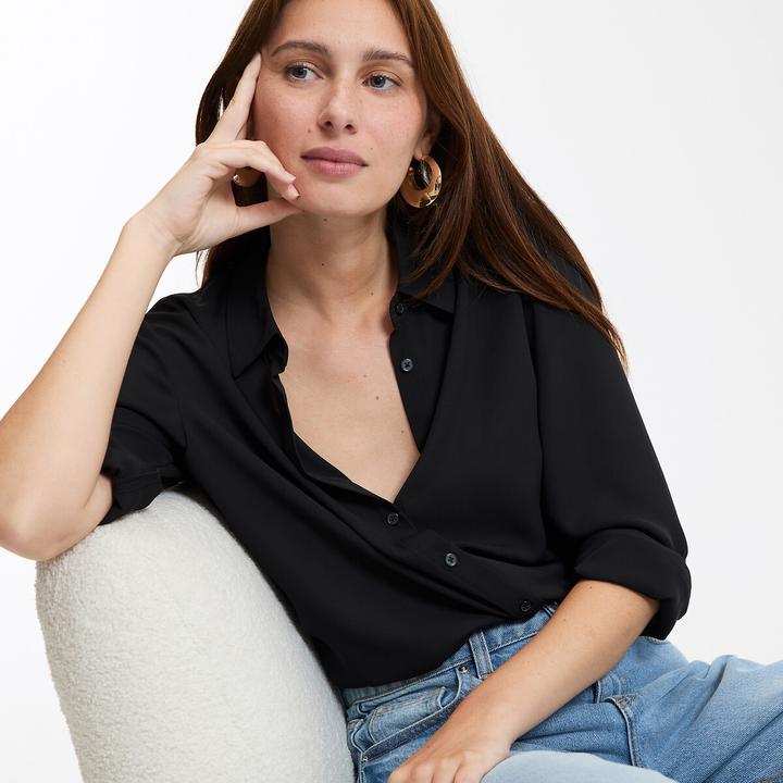 Produktbild La Redoute Collections Bluse mit langen Ärmeln (48)
