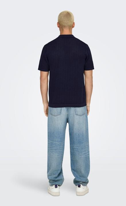 Actual product image Only & Sons ONSMOON Gestricktes Polo-Hemd Polo (L)