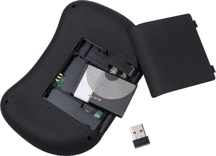 Actual product image JTI Wireless keyboard with touch & LED, QWERTY - Black (Eng. Int., Wireless)