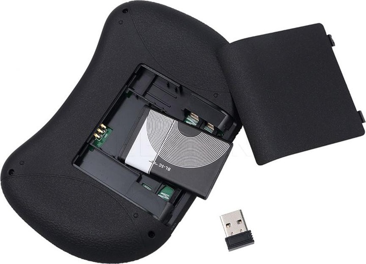 Immagine prodotto JTI Tastiera wireless con touch e LED, QWERTY - Nero (Ing. Int., Senza fili)