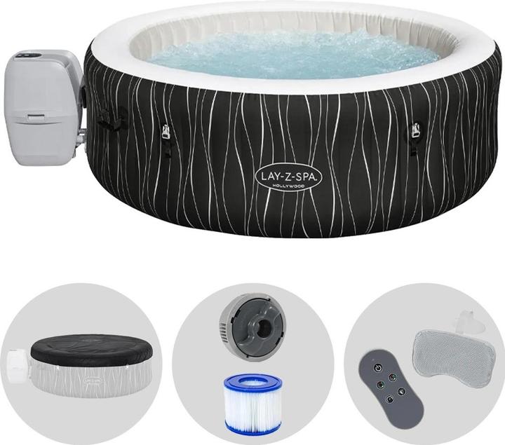 Actual product image Bestway LED whirlpool LAY-Z-SPA Hollywood AirJet (6 Persons)