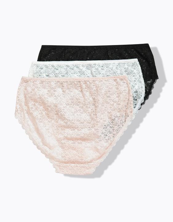 Produktbild TruYou Midislips, 3er-Pack, transparente Spitze (54, 3er Pack)