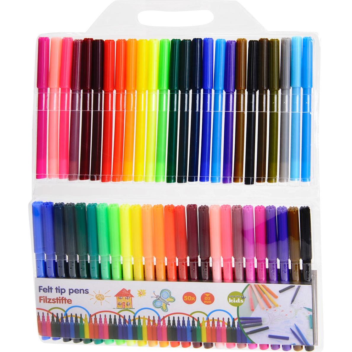 Topwrite, Malstifte, Felt tip 50 pcs PL (Mehrfarbig, 50 x)