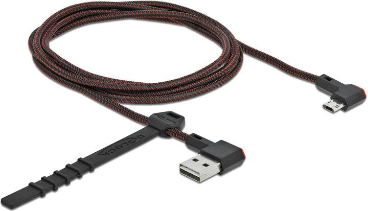 Image du produit Delock Câble USB EASY USB, A-MicroB coudé 1,5 m (1.50 m, USB 2.0)