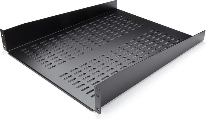 Productafbeelding StarTech 2 U Vast legbord voor serverrack/kast tot 22 kg - 55 cm diep - geventileerd