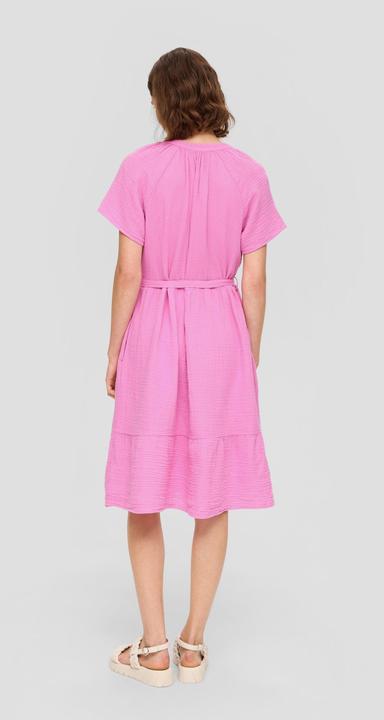 Produktbild S.Oliver Kleid Baumwollkleid mit Raffung und Eingrifftaschen (42)