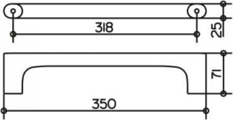 Productafbeelding Keuco Grijpbeugel Edition 400 35 cm chroom 11507