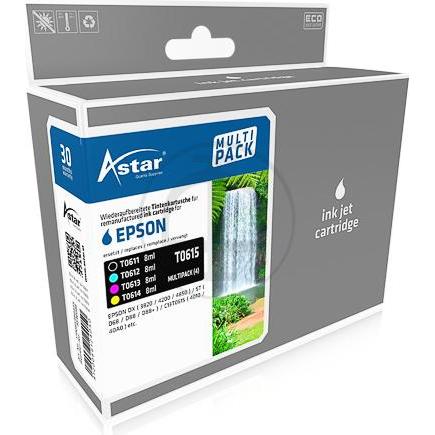 Thumbnail - Astar, Druckerpatrone, 4er-Pack - Schwarz, Gelb, Cyan, Magenta (M, BK, C, Y)