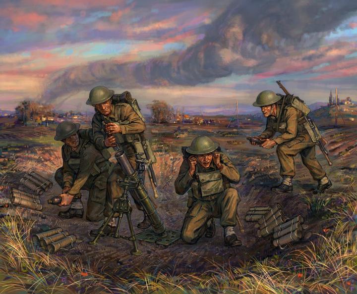 Image du produit Zvezda Models British Mortar with Crew 1939-42, Scale 1/72