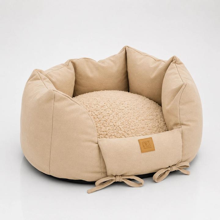 Pet & Co. Ronny Canvas - Luxury Dog Bed in Nature
