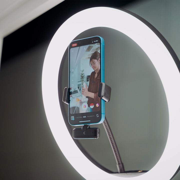 Immagine prodotto KSIX Microfono Wireless Per Smartphone Lightning Nero