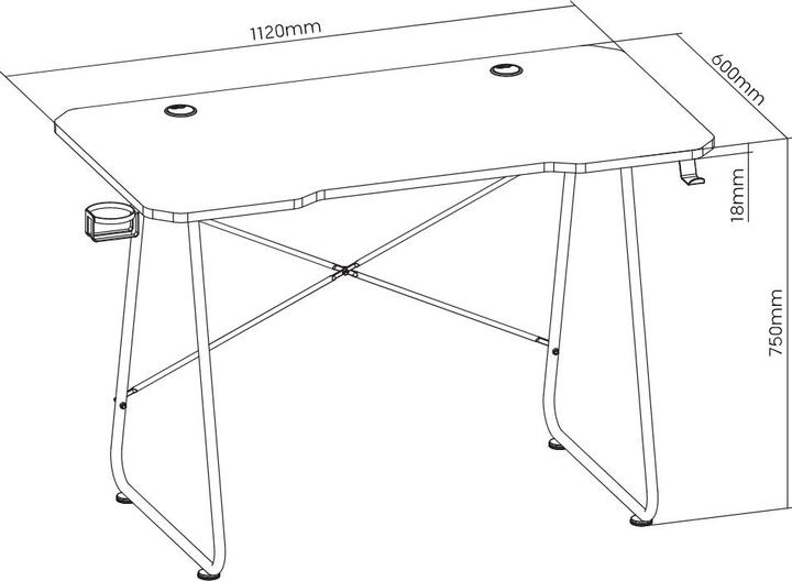 Produktbild Oplite Atika T10 Gaming Desk