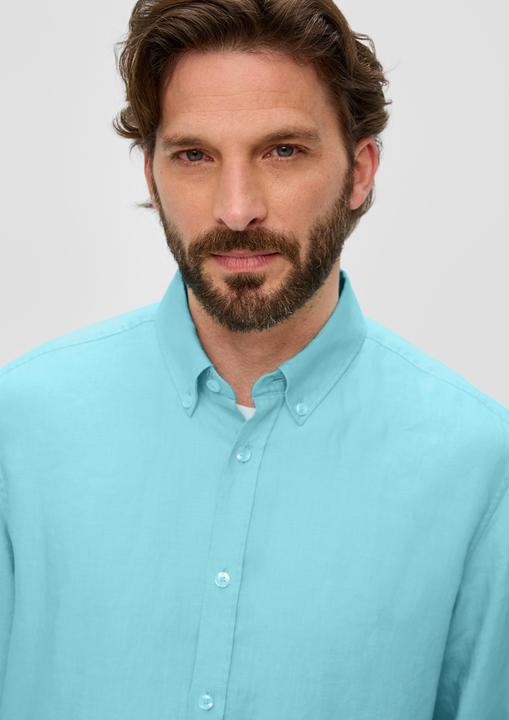 Image du produit S.Oliver Hemd Leinenhemd mit Button-Down-Kragen (3XL)