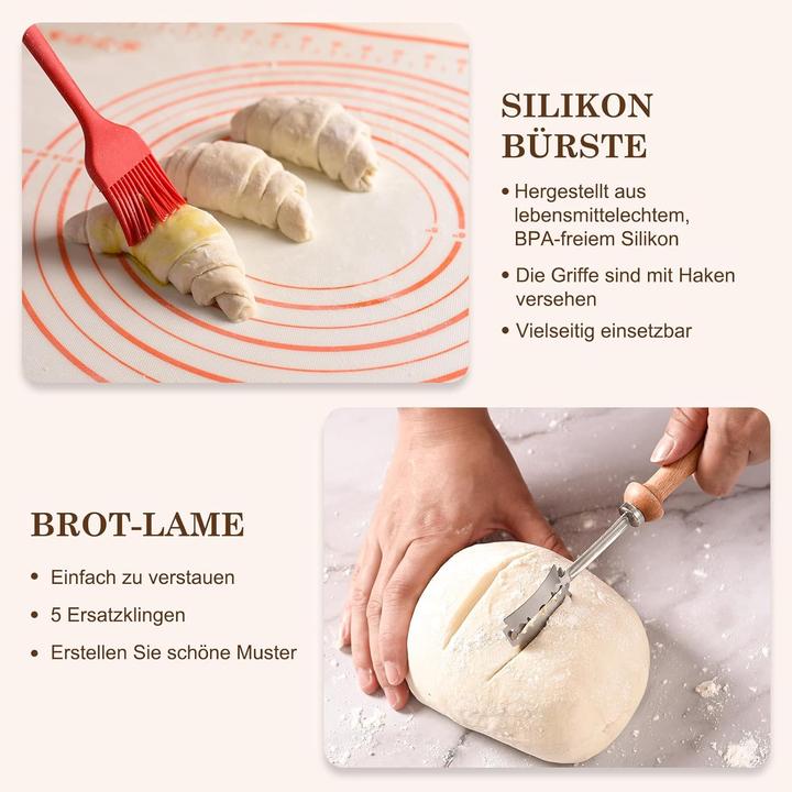 Actual product image Clheatky 11-teiliges Sauerteig Starter-Set