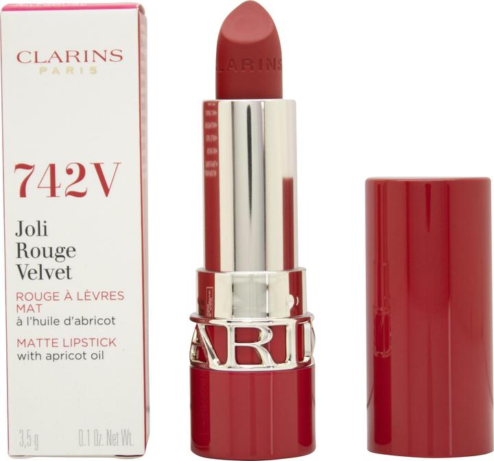Produktbild Clarins Joli Rouge Velvet (re) No 742V (Nr. 742V - Joli Rouge)