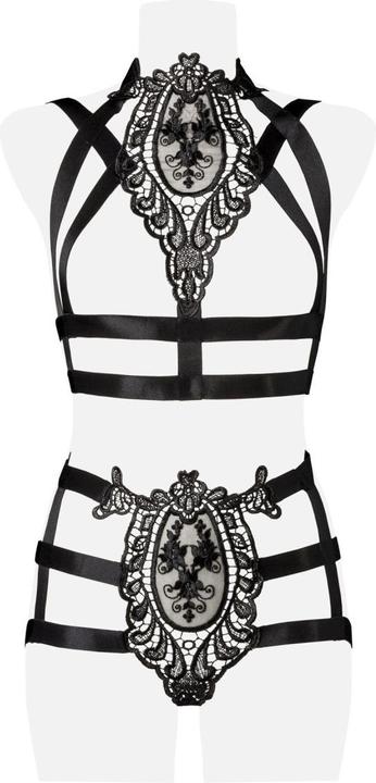 Image du produit Grey Velvet Ensemble de harnais en 2 parties, noir (M, L)