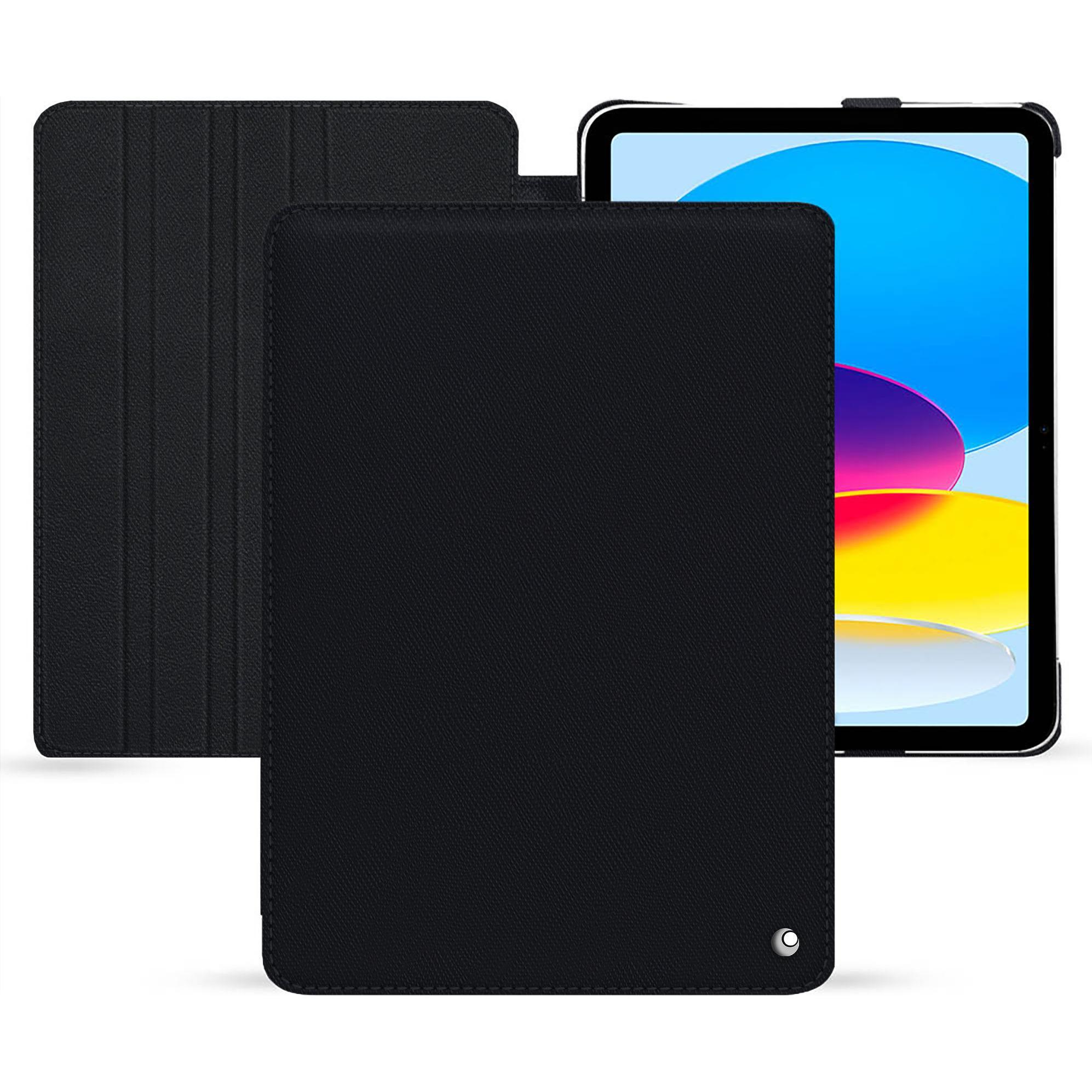 Noreve Lederschutzhülle horizontal (iPad 2022 (10. Gen)), Tablet Hülle, Schwarz