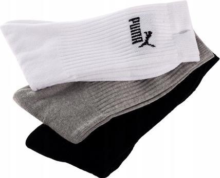 Produktbild Puma Unisex Sport Socken 3er Pack, Mehrfarbig (325 - White / Grey / Black), 39-42 (39 - 42)