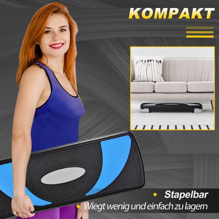 Actual product image Swisshandel24 Stepping board Aerobic stepper height-adjustable with 3 levels (10/15/20cm) Fitness exercise bike