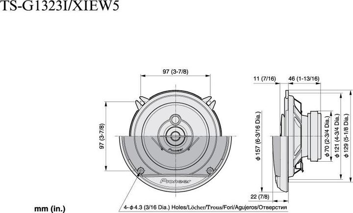 Produktbild Pioneer TS-G1323i (220 W, 13 cm)