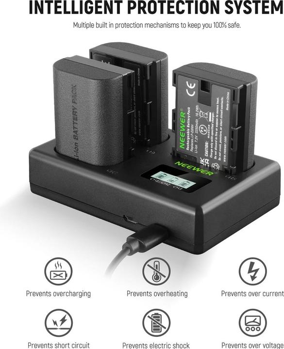 Actual product image Neewer LP-E6NH (Camera battery, Camera battery charger)