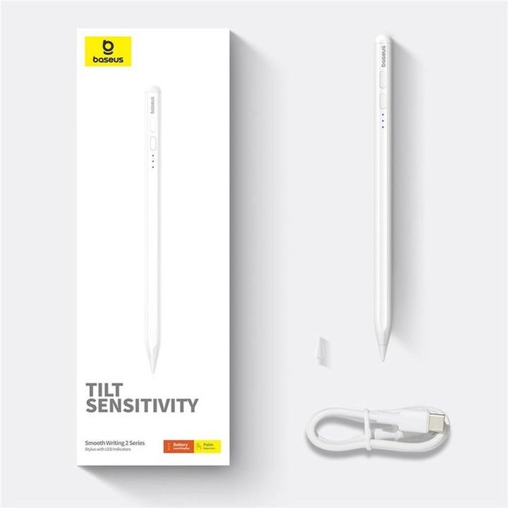 Produktbild Baseus Stylus Smooth Writing Series with LED indicators active version (White)