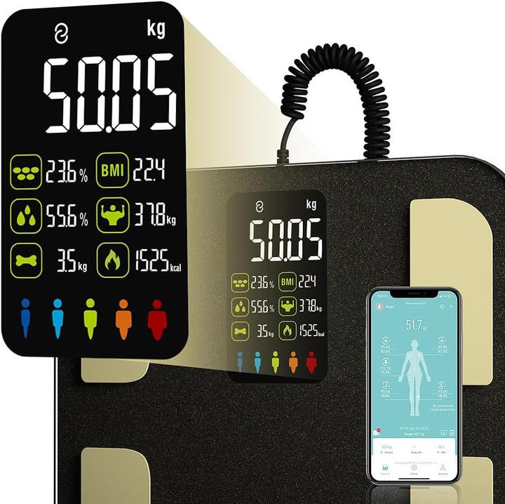 Produktbild Newgen medicals Ganzkörperanalyse-Waage mit Handsensoren und App (180 kg)