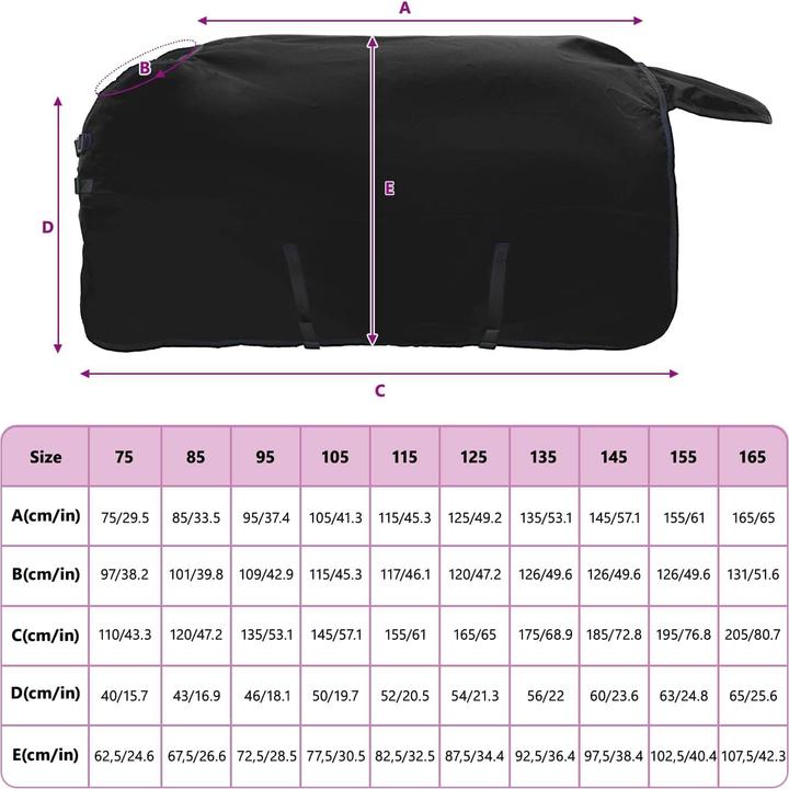 Produktbild vidaXL Pferdedecke (105 cm)