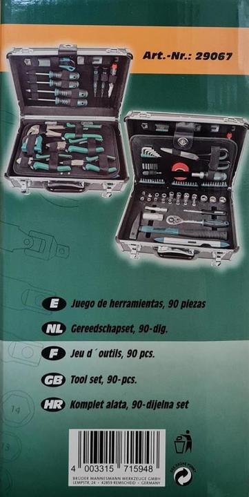 Produktbild Mannesmann Werkzeugkoffer (90 Teile)