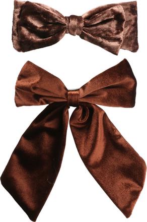 Image du produit Trisa Fashion Barrette avec noeud en velours marron