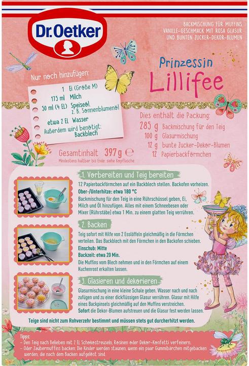 Immagine prodotto Dr. Oetker Pr.Lillifee Muffin Van (397 g)